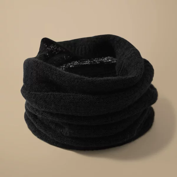 24 Heavy Thickened Pure Cashmere Neck Sleeve Men's and Women's Cervical Knit Scarf Winter Warm Pullover Neck Protection Windproof