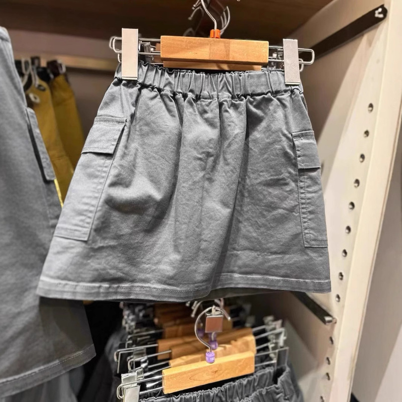 2025 Spring and Summer New Girls Workwear Mini Culottes Casual Pants Shorts Short Skirts Outdoor Anti-Exposure 479132