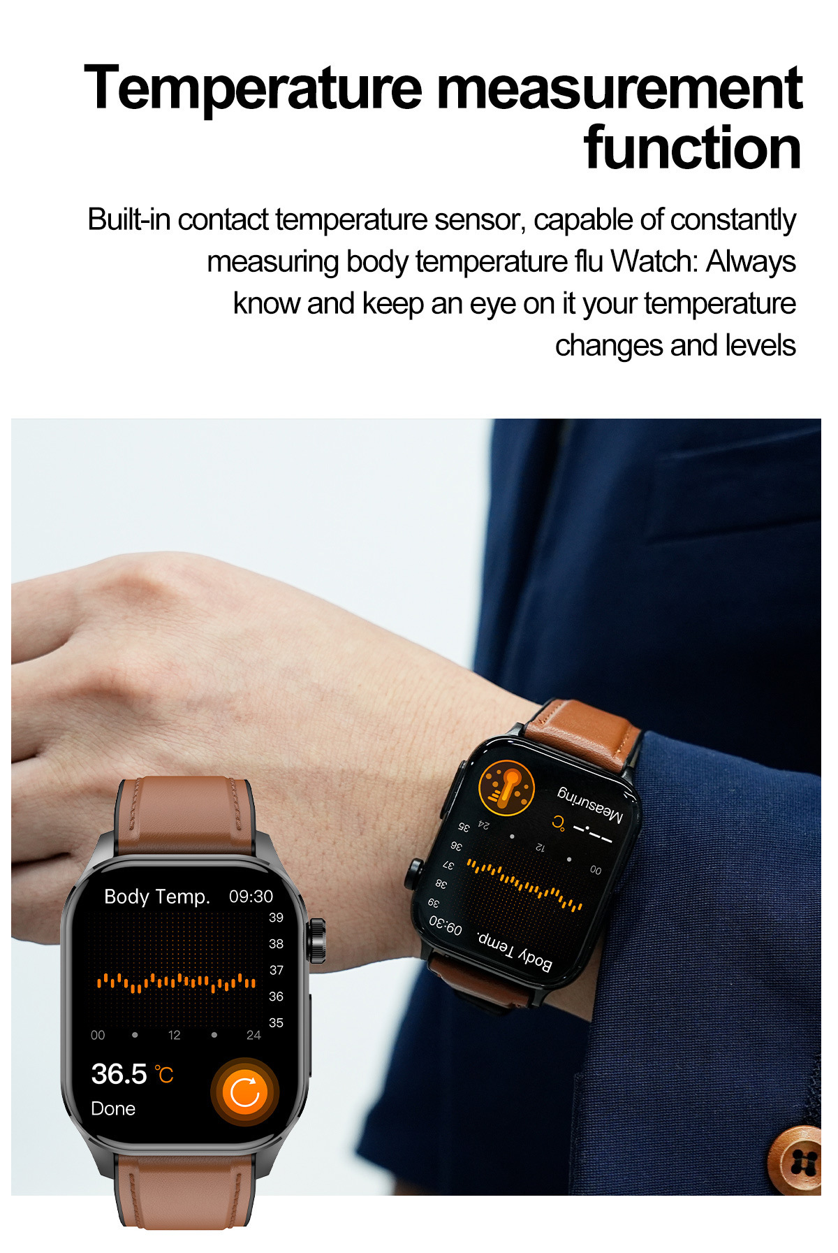Smartwatch Mit Ekg Blutdruck Und Herzfrequenzmesser Unisex_voghion.com