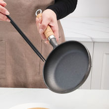 加厚铸铁平底小煎锅不粘锅家用宝宝辅食锅小炒锅煎蛋锅家用供应链