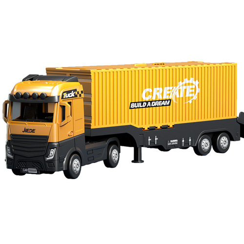 Large children's container shipping truck alloy engineering excavator crane truck set storage toy car