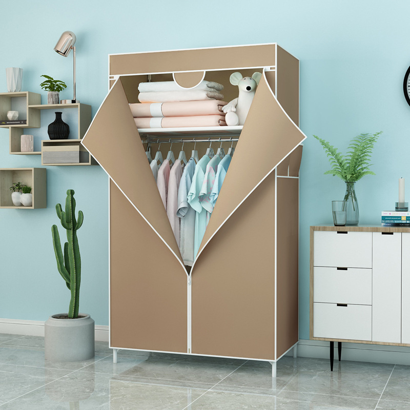 Cloth Wardrobe Steel Pipe Thickened Reinforced Thickened Simple Household Bedroom Modern Simple Storage Wardrobe Rental Room Wardrobe Cloth Wardrobe Steel Pipe Thickened Reinforced Thickened Simple Household Bedroom Modern Simple Storage Wardrobe Rental Room Wardrobe