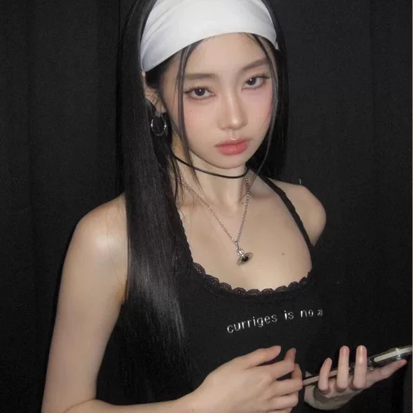 Minji Kim Min-Ji Style Knitted Headband Versatile Fitness Hairband Simple Hairband Sports Elastic Headband for Women