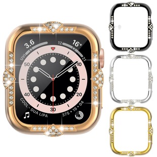 Plating inlaid glass film for apple watch protective case apple watch screen protector