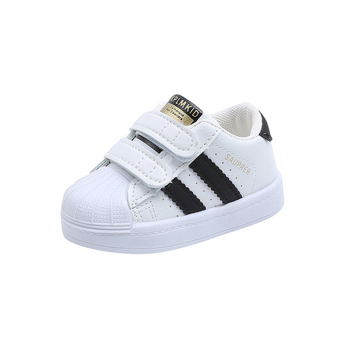 Spring and Autumn Children's Board Sneakers, White Soft Sole Learning Shoes for Boys, Sports Shoes for Girls, Baby Shoes, Shell Toe Infant Shoes