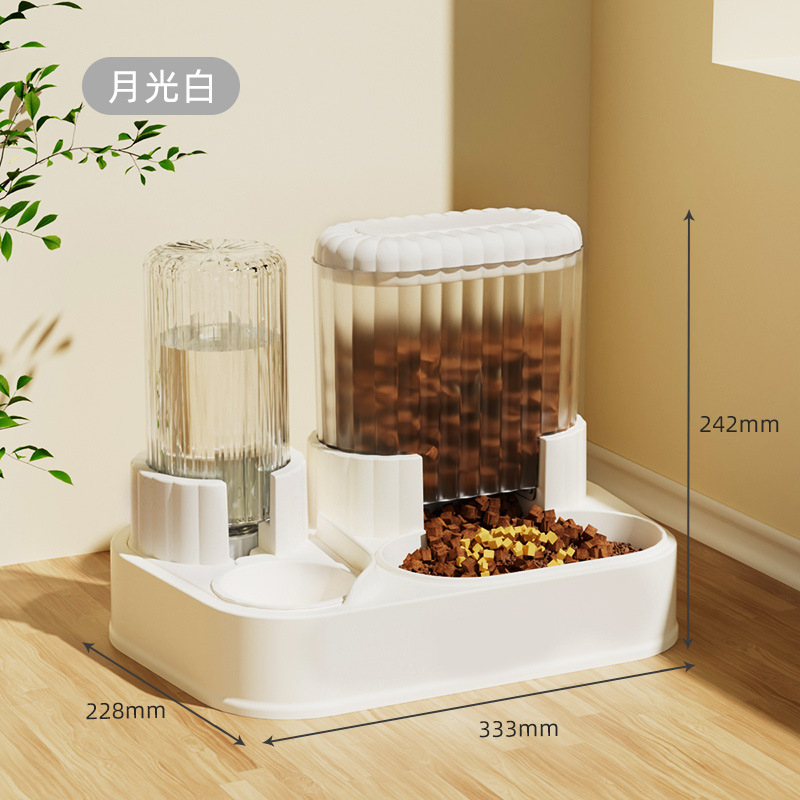 Gato tazón doble tazón de agua potable automática gato perro comida tazón de comida para mascotas tazón anti-detonante de alimentación bebe suministros integrados