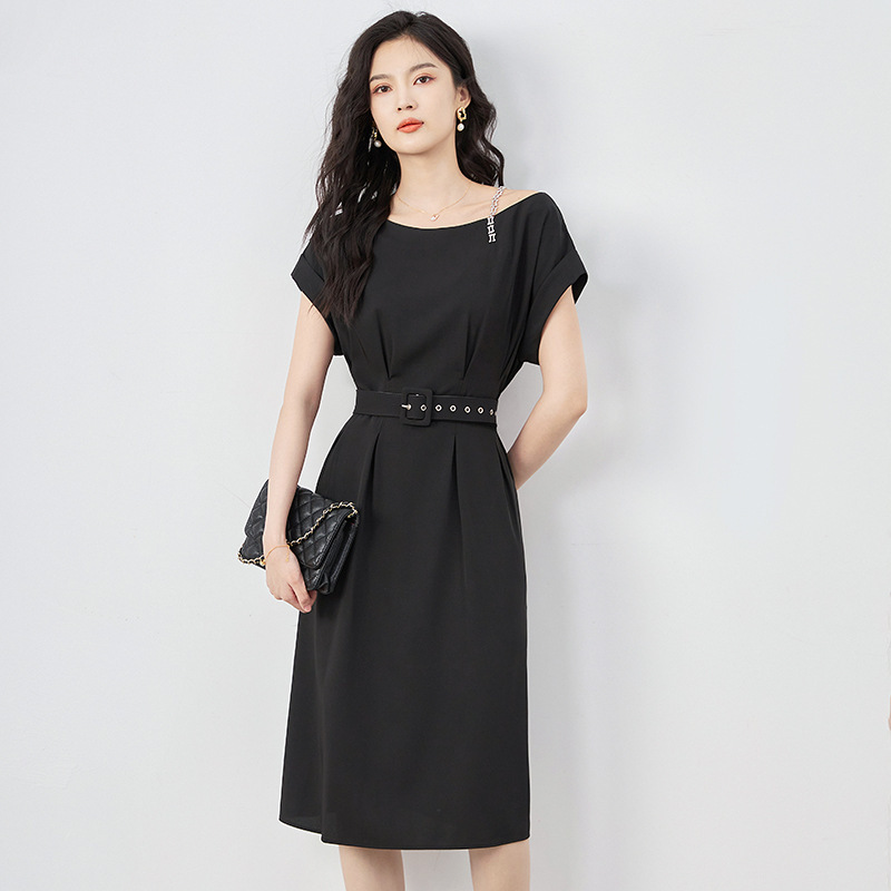 Đầm maxi nữ thắt eo mùa hè kiểu mới — 241801 - Da đen chi tiết 2
