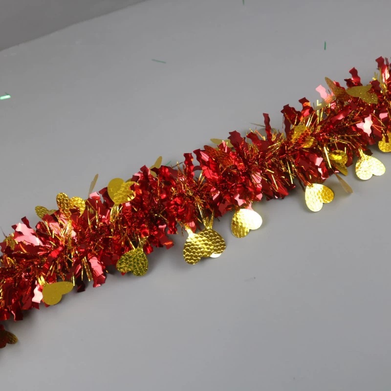 Fiesta de Navidad transfronteriza decoración de piedra cimetiera amor tira de color dibujo de flores para eventos de boda tira de lana