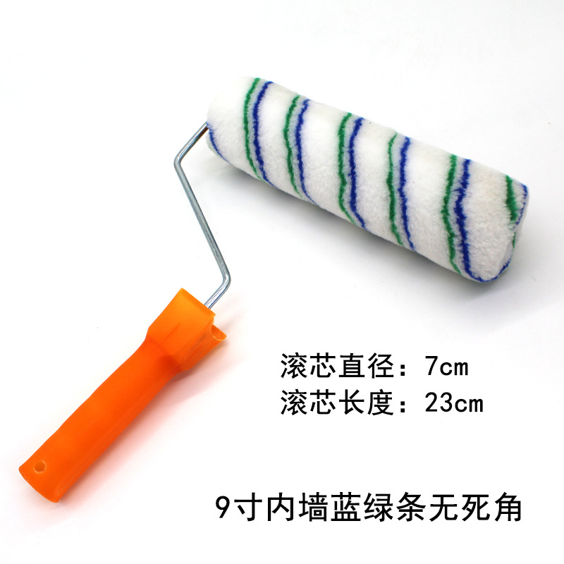 Cepillo de rodillo de pintura directa de fábrica de 9 pulgadas sin ángulo muerto de 4 pulgadas mini cepillo de herramientas al por mayor para uso industrial de pintura de látex doméstica