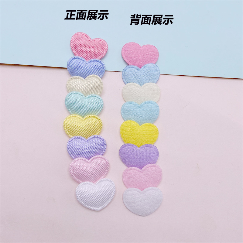 En stock macaron color tela amor DIY accesorios de la joyería accesorios de ropa para Niños Accesorios para el cabello horquilla materiales decorativos