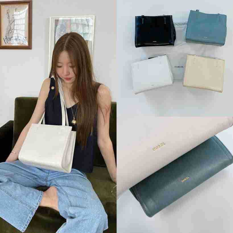 现货实拍 25新款 onuk 丹尼尔同款 气质休闲小方包手提单肩托特包