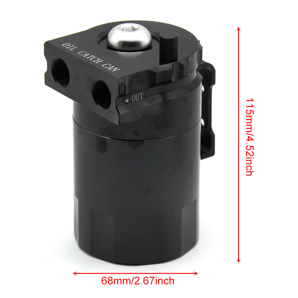 Car Metal Aluminum Fuel Tank Modified Universal Breathable Oil Gun 300ml Aluminum Alloy Fuel Tank Suitable for Ford F150