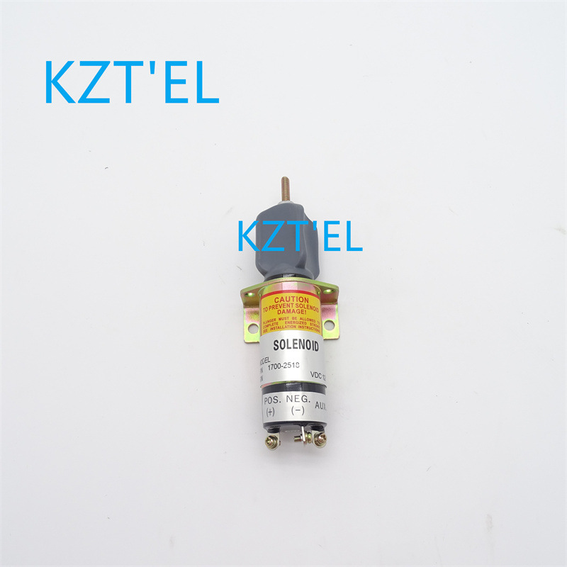 1700-2518 12V熄火电磁阀1751-12E2U2B1A挖掘机零配件 断油开关