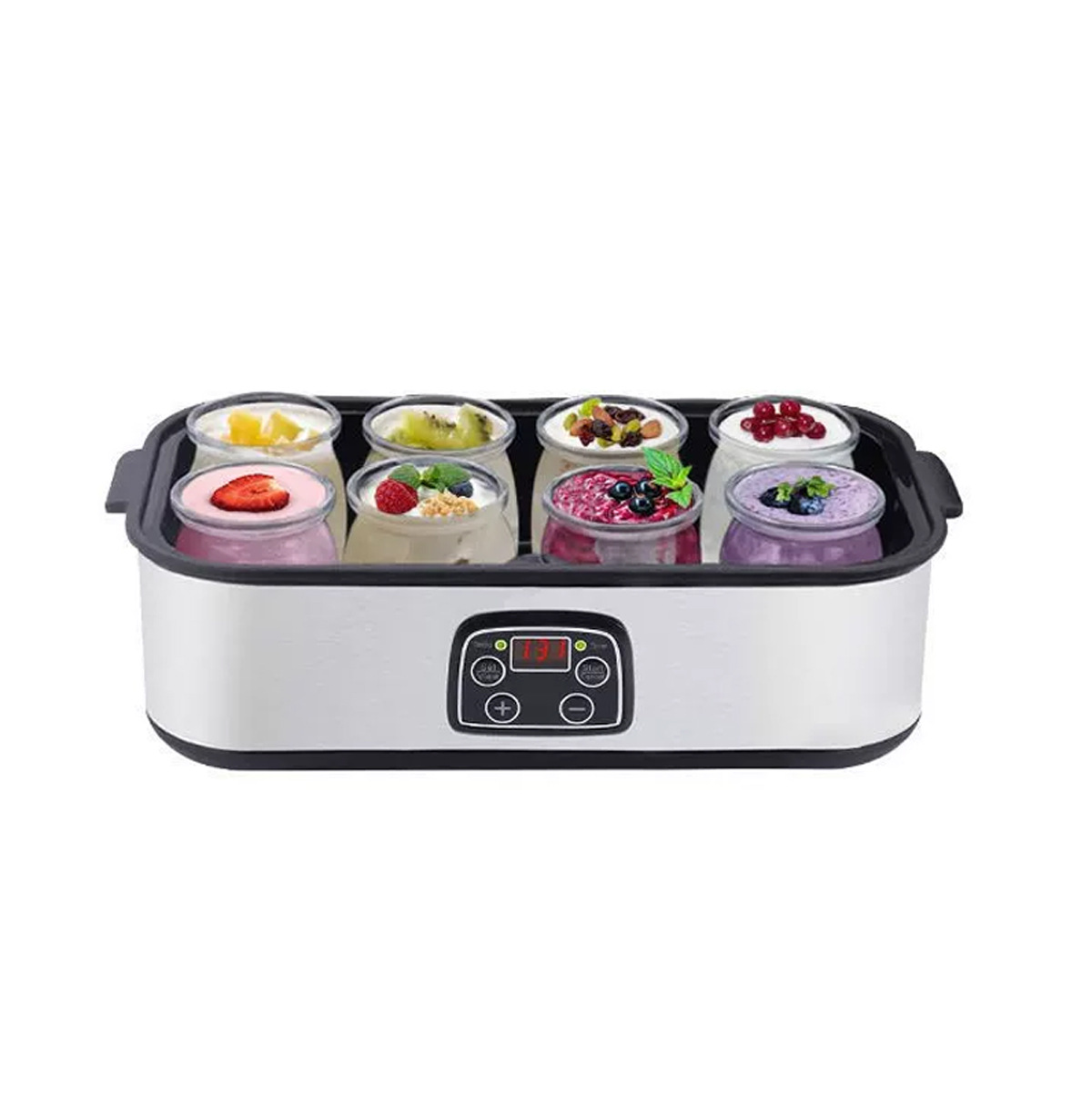 12 tazas de máquina de yogur mermelada helado yogur pudín desayuno máquina de fermentación YOGURT MAKER para uso transfronterizo