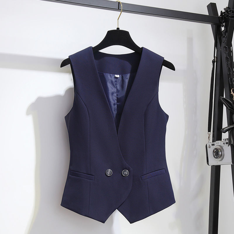 Stewardess Business Dress Dress Vest Hotel Front Desk Beautician Work Clothes Female Suit Student Work Dress Interview Autumn and Winter