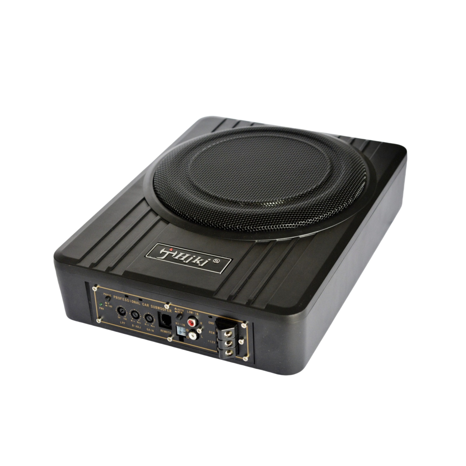 Car Audio 12V 10inch Ultra-Thin Subwoofer High-Power Car Audio Modification Small Steel Cannon Pure Bass Speaker