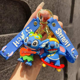 新款史迪仔钥匙扣挂件情侣小礼品可爱公仔汽车钥匙链包包挂件批发
