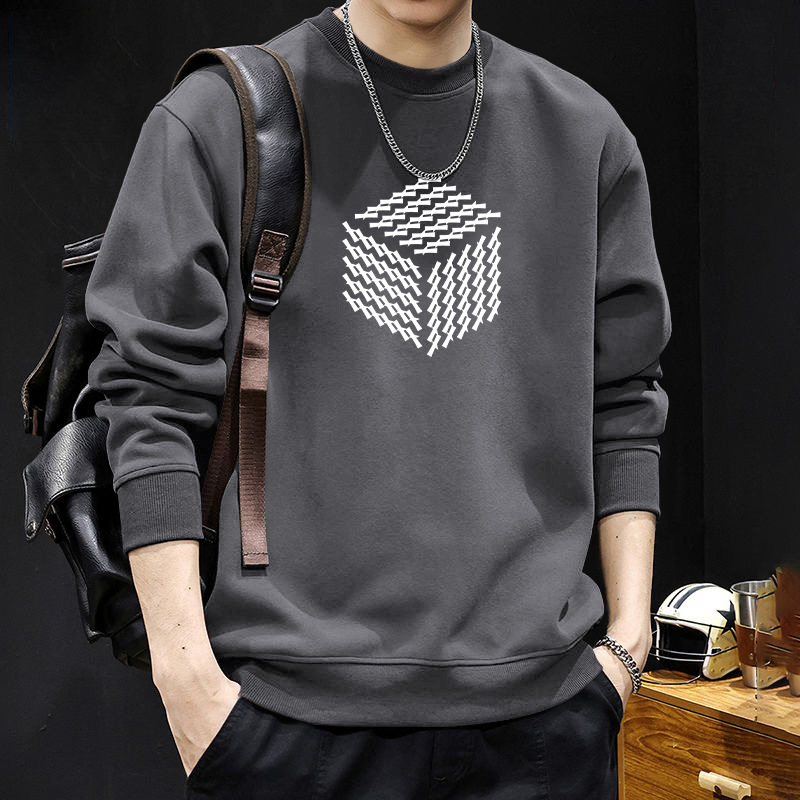 Hong Kong estilo japonés ocio 420g pesado chaqueta de cuello redondo hombre primavera y otoño estilo americano suelto y versátil chaqueta de pareja de estudiantes