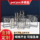pvc portable gift box pet transparent packaging box christmas pingan fruit snowflake crisp packing box transparent plastic box
