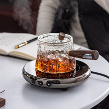 简约日式玻璃茶壶围炉煮茶壶耐高温加厚大容量泡茶壶冲茶器侧把壶