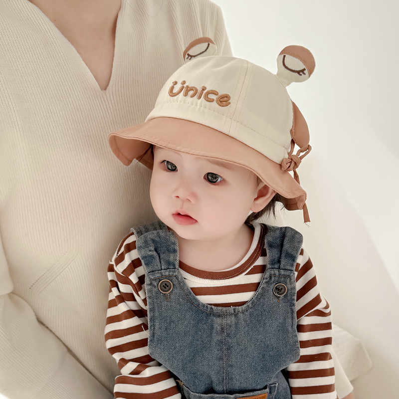 Sombrero para bebés primavera delgada sombrero solar para bebés primavera y otoño niños niñas lindos super bonitos sombreros de pescador