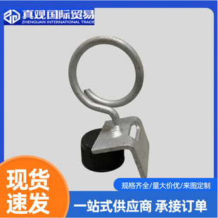 Buried Coil Cable Management Ring, Fiber Optic Wiring Fixings and Groove Cable Clamp, Wedge-Shaped Cable Clamp, Stainless Steel Steel Belt