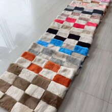 鹿皮绒仿兔毛皮草顠窗床边浴室沙发装饰客厅房间时尚美化室内地毯