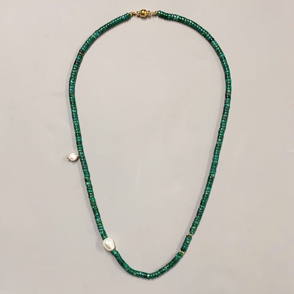 32g Weight Bracelets, Necklace Classification 2 PCS/Package Quantity Holiday, Daily Occasion Beaded, Freshwater Pearl, Titanium Steel Material Geometric Pattern Women's Gender Casual, Simple Style Style 2 PCS/Package Beaded Freshwater Pearl Titanium Steel Freshwater Pearl Jewelry Sets 28