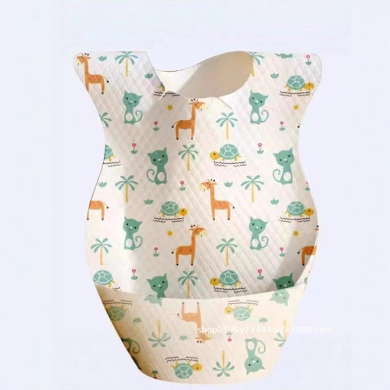 Baodón desechable para bebés Baodón independiente tipo paquete Baodón bolsas de arroz sin lavado bebés impermeables para comer bebés saliva