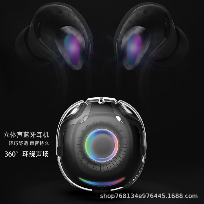 爆発的なクロスボーダー甘いインイヤー透明ワイヤレス Bluetooth ヘッドセット超長いバッテリー寿命、優れた音質、スポーツとレジャー|undefined