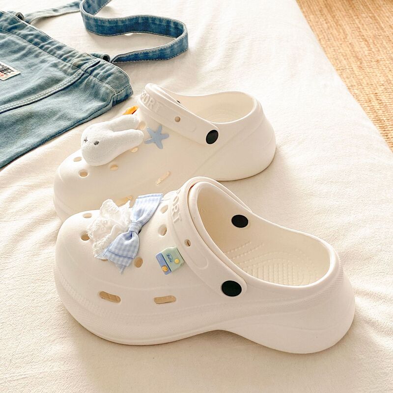 【Versatile and Popular】Korean-style starfish and rabbit beach vacation EVA thick-soled wear-resistant closed-toe clogs 【Versatile and Popular】Korean-style starfish and rabbit beach vacation EVA thick-soled wear-resistant closed-toe clogs