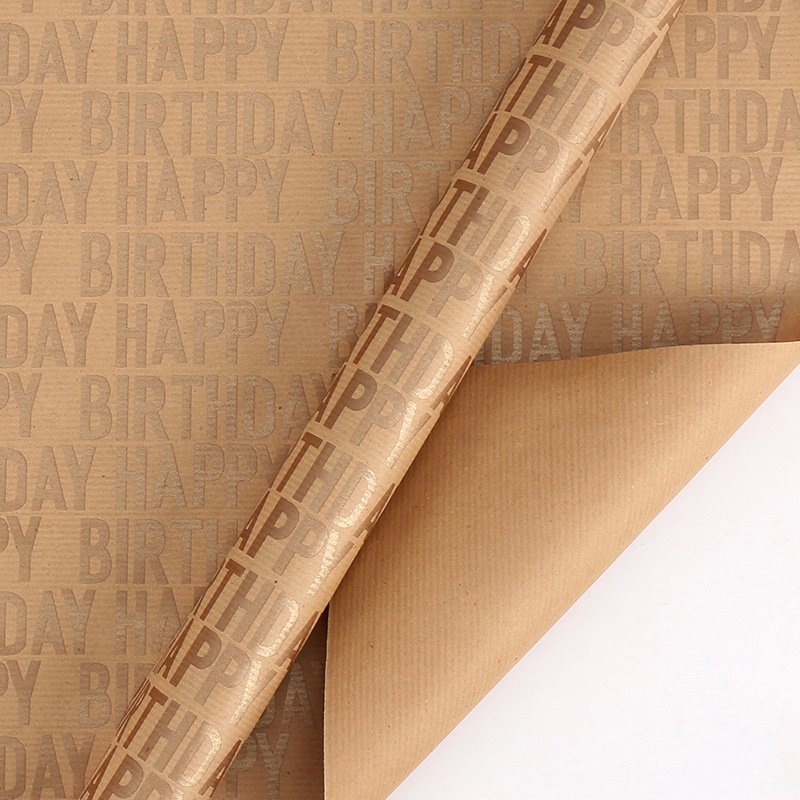 Papel de Regalo, Papel Kraft, Día de San Valentín, Regalo de Cumpleaños, Caja de Regalo de Alta Gama, Tamaño Extra Grande, Venta Caliente Transfronteriza