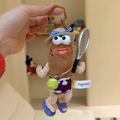 Toy Funny Dumb Fish — Pluş açarlıqlar - thinking-about-tennis-makes-me-happy-passerby-155cm-small-pendant-genuine-authorization