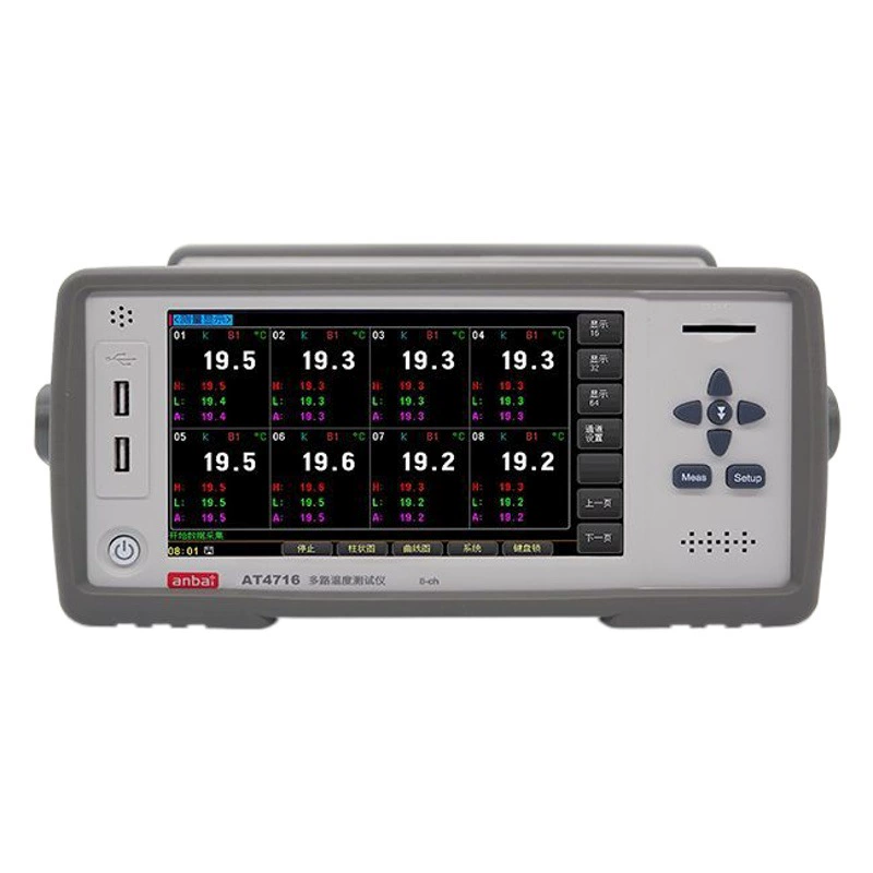 Anbai AT4716 многоканальных тестеров температуры RS232C связь-200 ℃-1300 ℃ удобно и быстро