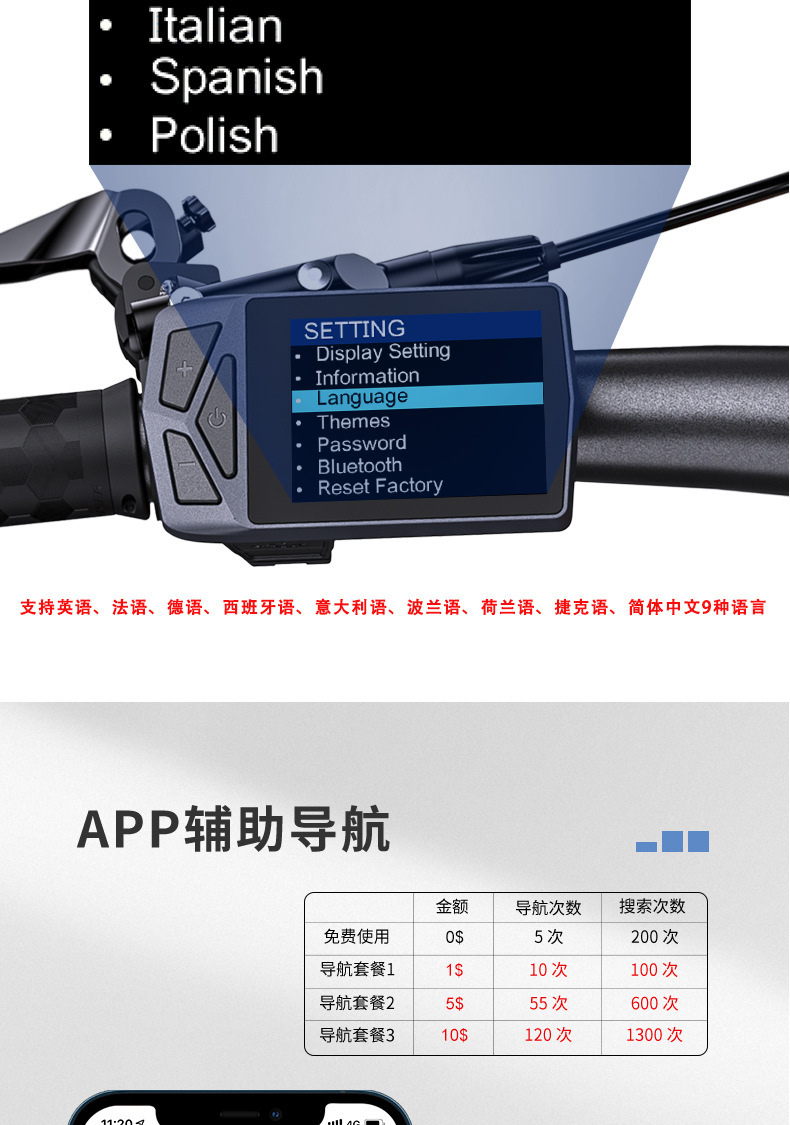 Bafang Mid-Drive Motor Instrument Ekd01 Is Suitable for M620 510 620 560 Bbs Can Protocol Motors
