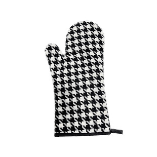 Houndstooth extra-large thickened high temperature resistant oven microwave oven gloves mat cooking pot hand clip anti-scald insulation gloves