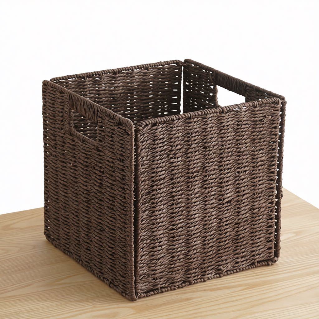[등나무바구니C] 커피색 30*30*30cm
