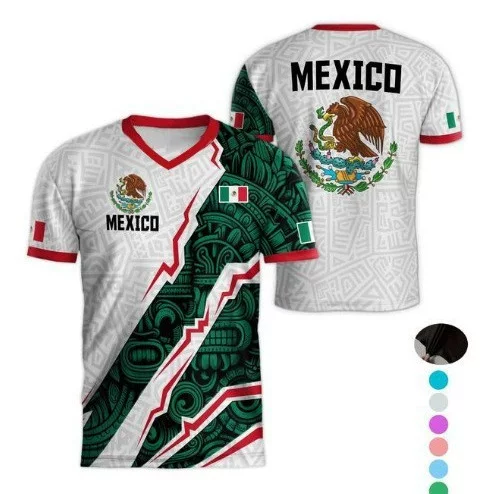 2026 New Model Cross-Border Independent Site Amazon New Mexico World Cup T-Shirt Football Short-Sleeve Merchandise Series