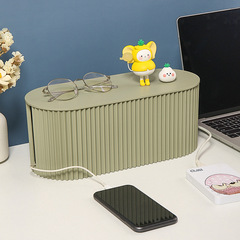 Wire Storage Box Power Strip Socket Extension Socket Data Cable Organizer Desktop Cable Management Box Hub Box Large Capacity