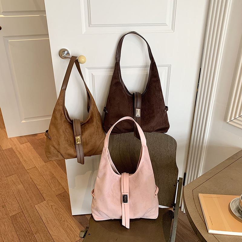 Bolso de Hombro Tote para Axila de Cuero PU con Cierre Magnético para Uso Diario
