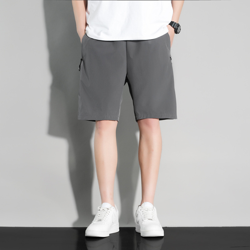 2098 Men's Shorts Ice Silk Air Conditioning Shorts Quick-Drying Sports Fashion Running Casual Pants Men's Shorts Loose Breathable