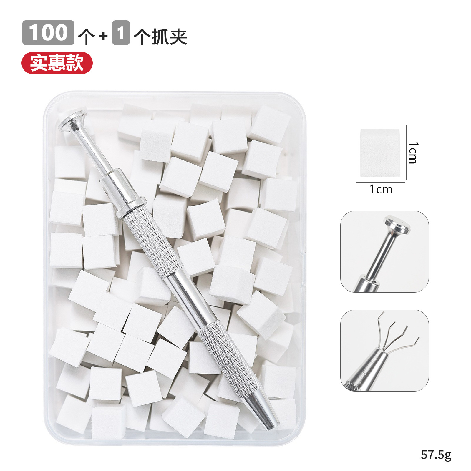 Mini esponja para decoración de uñas, esponja de colorete degradada, esponja multifacética antiadherente para decoración de uñas, maquillaje y corrector.