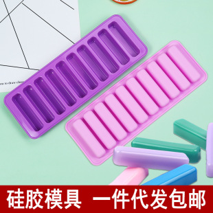 Silicone finger chocolate bar mold long biscuit sausage mold cake decoration edge Net red wax bottle sugar mold