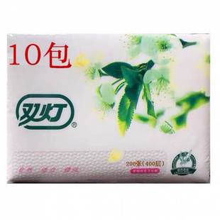 Double Lamp 400 Layer Cherry Blossom Tough Embossed Toilet Paper Household Toilet Paper Flat Square Paper Free Shipping