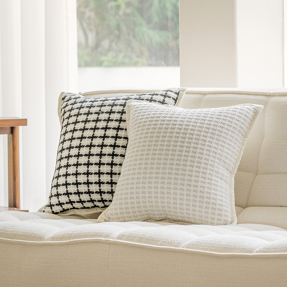 Xiaoxiangfeng sofa pillow case ins style Nordic living room decoration bedside cushion cushion office chair waist backrest