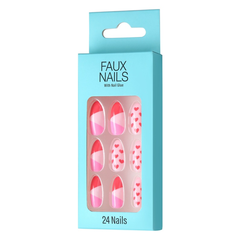 2023 Festival Fake Nails Valentine’S Day Love Nail Stickers Acrylic Plastic Fake Nails