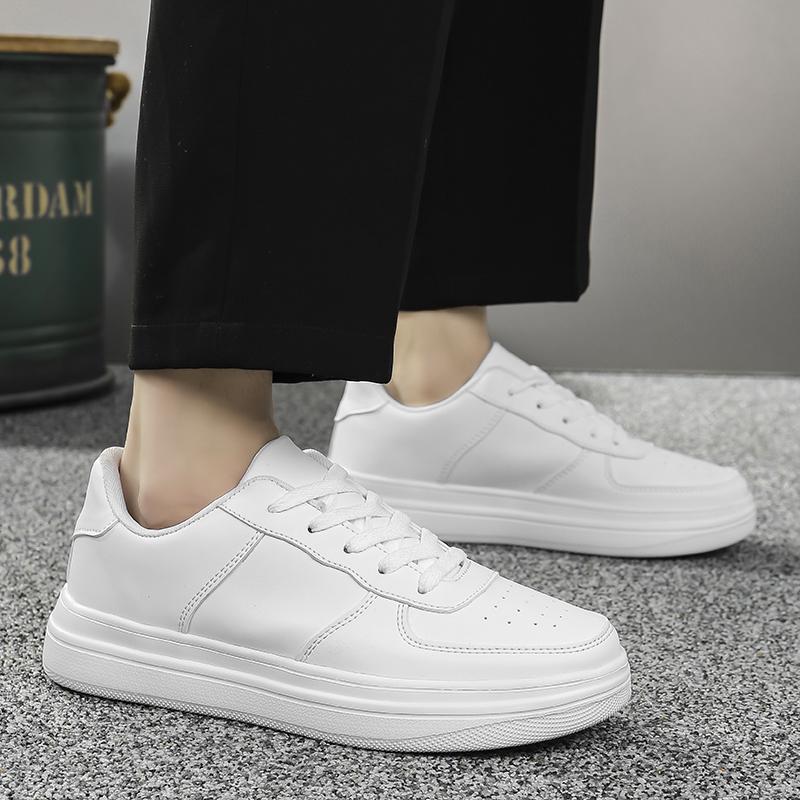 Tenis Casuales con Suela Gruesa para Hombre Talla 48 de Cuero Artificial y EVA Transpirable para Uso Casual