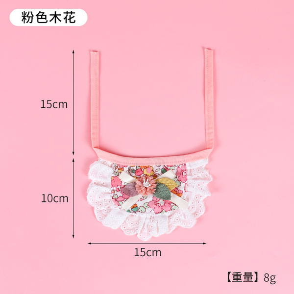 Eating bib with bow