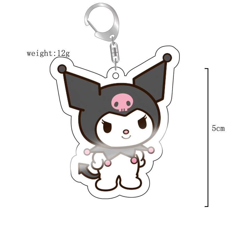 Transfronterizo nuevo animado 2D perímetro Sanliou Hello lindo gato Colomia acrílico llavero image 3