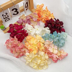 ins forest silk flower European flower headdress accessories cloth flower flower wall barbecue hydrangea